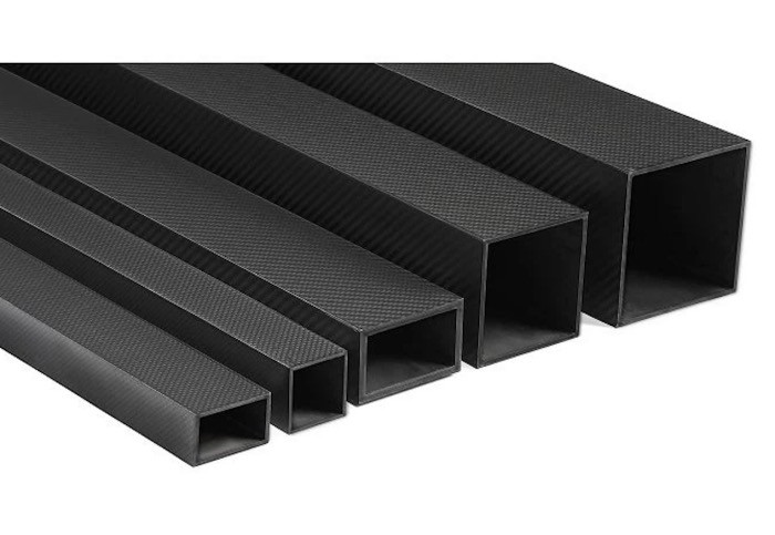 튜브 Carrés En Fiber De Carbone